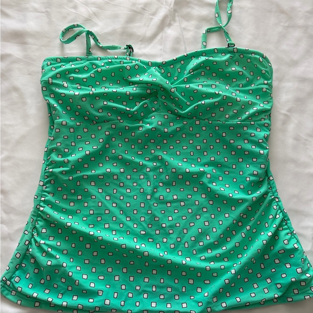 Croft & Barrow Mint Geometric Tank Top